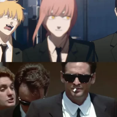 referencia a reservoir dogs desde el opening de chainsaw man