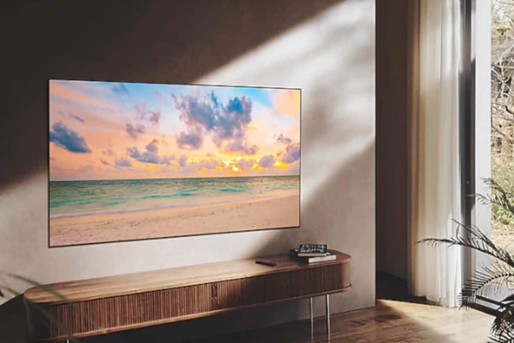 Big TV in a living room